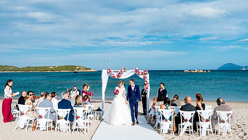 Beach Wedding In Sardinia Cala Di Volpe Wedding